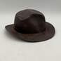 Dobbs Fifth Avenue New York Mens Brown Wide Brim Leather Trim Cowboy Hat Size M image number 4
