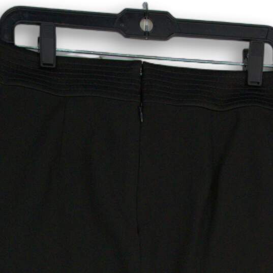 Ann Taylor Womens Black Tie Waist Back Zip Straight & Pencil Skirt Size 8 image number 4
