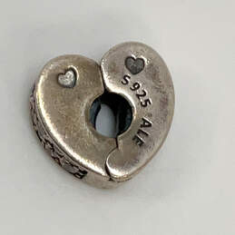 Designer Pandora S925 ALE Sterling Silver Cubic Zirconia Heart Bead Charm alternative image