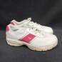 Womens SP-3 SADDLE 309888 106 White Pink Canvas Lace Up Golf Shoes Size 8 image number 3