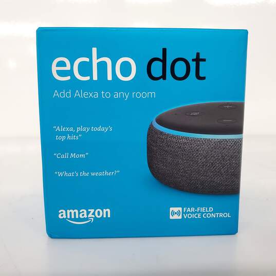 SEALED Amazon ECHO DOT (3rd Generation) Smart Speaker UNTESTED image number 1