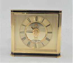 Howard Miller Brass Tone Skeleton Movement Mantel Clock Model 613565