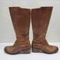 Teva Women's Leather Tall Brown Heeled Boots Size 10 image number 4
