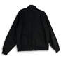 NWT Mens Black Ribbed Cuff Long Sleeve Full-Zip Bomber Jacket Size XXL image number 2