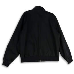 NWT Mens Black Ribbed Cuff Long Sleeve Full-Zip Bomber Jacket Size XXL alternative image