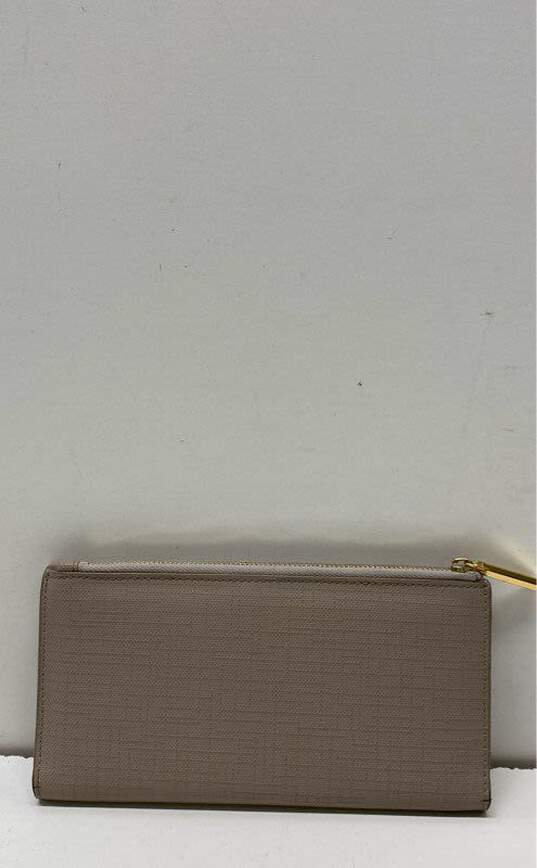 Dagne Dover Leather Continental Zip Around Wallet Grey image number 1