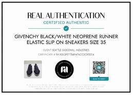 AUTHENTICATED WMNS GIVENCHY NEOPRENE RUNNER SLIP ON SNEAKERS EU SZ 35 alternative image