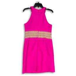 Lilly Pulitzer Womens Ashlyn Hot Pink Sleeveless Back Zip Shift Dress Size 6 alternative image