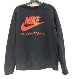 Nike Men's Black "International" Crew Neck Sweatshirt Size L