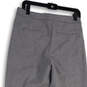 Womens Gray Regular Fit Pockets Flat Front Dress Pants Size 6 image number 4