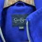 Womens Blue Long Sleeve Detachable Hood Full-Zip Overcoat Size Small image number 4