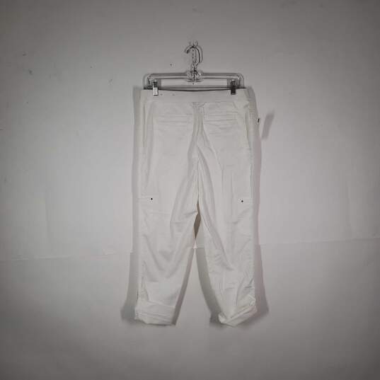Womens Regular Fit Slash Pockets Straight Leg  Flat Front Cropped Pants Size 6 image number 2