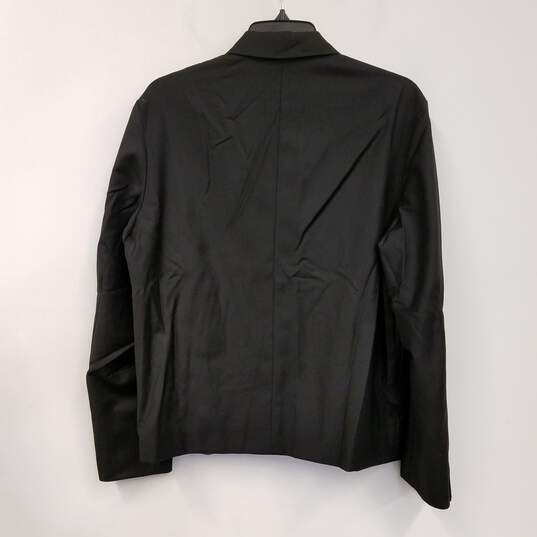 Blanc de Noirs Mens Black Long Sleeve Collared Full Zip Jacket Size 2 image number 2