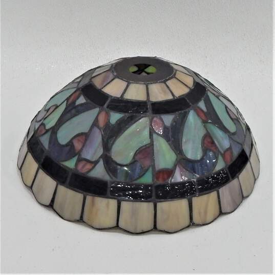 VNTG Stained Glass Table 14in Lamp Shade image number 2