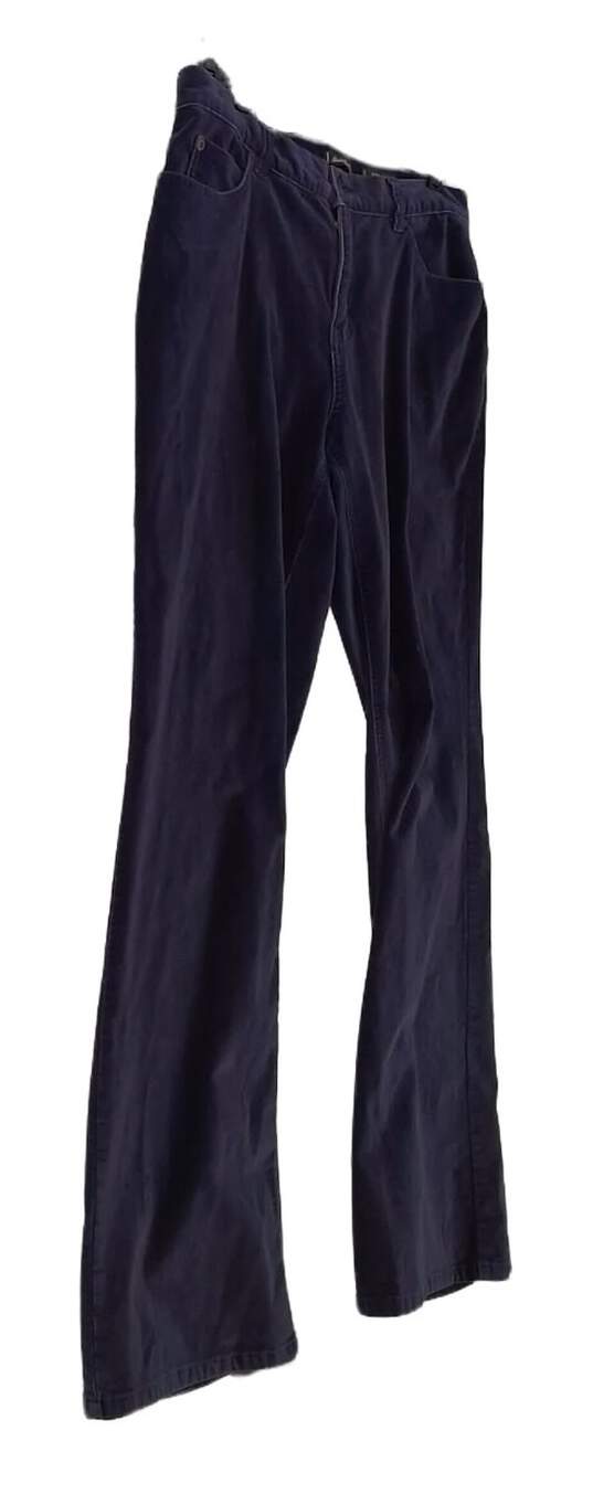 Womens Blue Cotton Regular Fit Pockets Denim Bootcut Jeans Size 10 image number 3