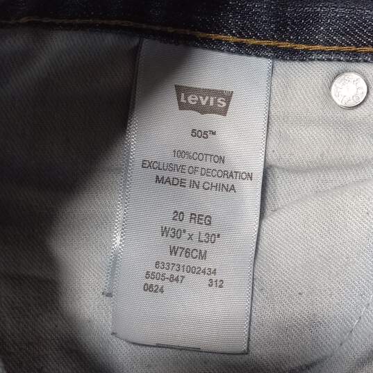 Levi's 505 Straight Jeans Men's Size 30x30 image number 5
