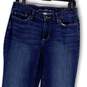 Womens Blue Denim Medium Wash Stretch Pockets Straight Leg Jeans Size 8L image number 3