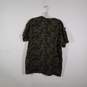 Mens Camouflage Crew Neck Short Sleeve Pullover T-Shirt Size X-Large image number 2
