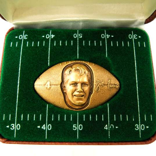 VTG Highland Mint Green Bay Packers Brett Favre Solid Bronze Football Coin image number 3