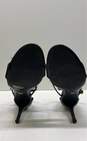 Michael Kors Embossed Leather Strappy Heels Black 9 image number 7