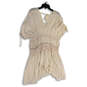 Womens White Embroidered Smocked Love On The Run Mini Dress Size Small image number 2