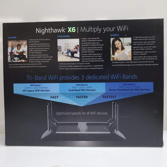 Netgear Nighthawk X6 AC3000 Tri-Band Wifi Router image number 4