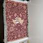 Woven 46in X 32in Christmas Teddy Bear Blanket Red/Green/White/Beige image number 2