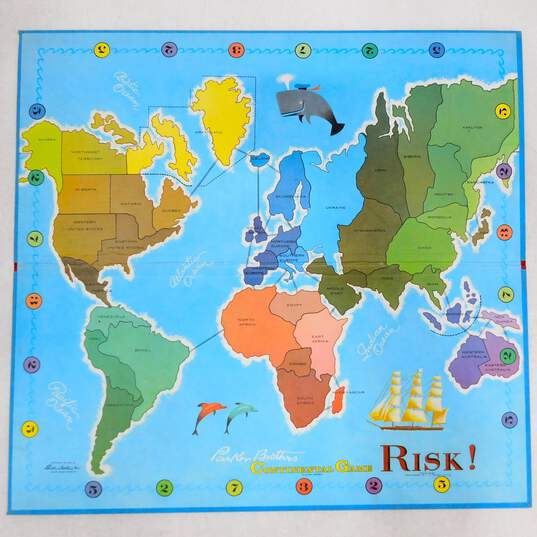 1963 Risk Game Parker Brothers Complete with Instructions Complete image number 3
