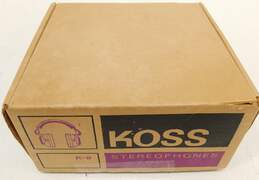 VNTG Koss Brand K-6 Model Stereo Headphones w/ Original Box and Audio Cables alternative image