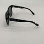 Womens Black Gray UV Protected Full Rim Rectangular Sunglasses w/ Case image number 4