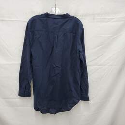 Armani Exchange MN's Cotton Blend Dark Blue Button Shirt Size XL alternative image