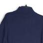 J.Crew Mens Navy Blue Knitted Quarter Zip Mock Neck Pullover Sweater Size XXL image number 4