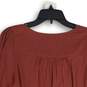 NWT Old Navy Womens Red Square Neck Long Sleeve Blouse Top Size Medium image number 4