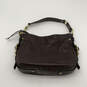 Womens Zoe Brown Leather Adjustable Strap Inner Pockets Zipper Hobo Bag image number 1