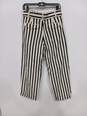 Polo White/Black Striped Pants Size 2 NWT image number 2