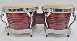 LP (Latin Percussion) Brand Matador Model Mechanically-Tuned Wooden Bongos