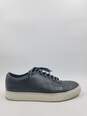 Lanvin Steel Blue Leather Sneakers M 10 COA image number 1
