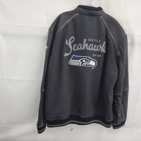 Tommy Bahama Collectors Series Seattle Seahawks Wool Blend Varsity Jacket Men's Size XL image number 2