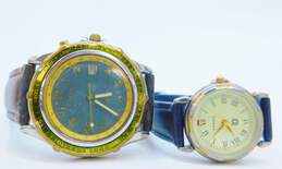Vintage Fossil Blue StarMaster & PR-5002 His & Hers Watches 77.2g