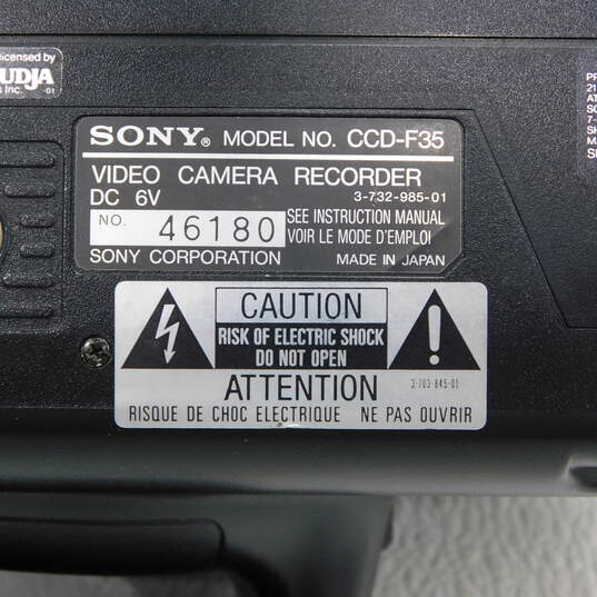 Sony Handycam CCD-F35 Video 8 Camcorder W/ Hard Case image number 6