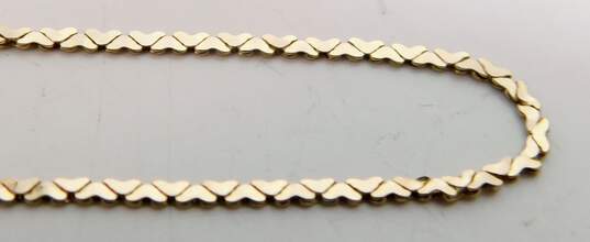 14K Yellow Gold C-Link Chain Necklace 2.6g image number 4