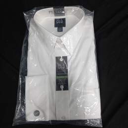 Jos A Bank Men's White Dress Shirt Size 17.5/35 New