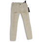 NWT Womens White Denim Distressed 5-Pocket Design Skinny Leg Jeans Size 25 image number 1