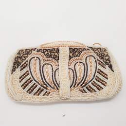 Antique Bead & Pearl Evening Clutch Pouch