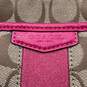 Coach Womens Brown Pink Adjustable Strap Inner Pocket Crossbody Bag Purse image number 5