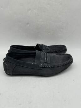 Mens 34F7801 Gray Suede Round Toe Slip On Loafer Shoes Size 8 W-0545843-H