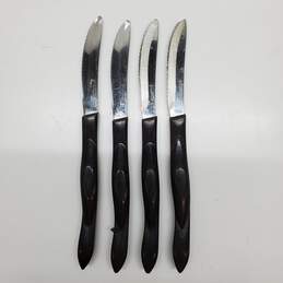 CUTCO Cutlery Set of 4 Steak Knives Brown Handle, Some Damage