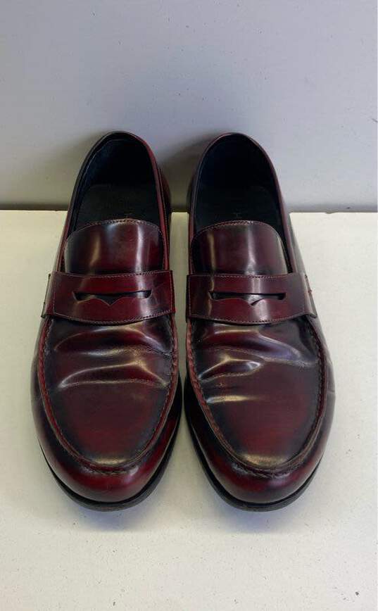 Harrys of London Burgundy Slide Dress Shoe Men 10 image number 6