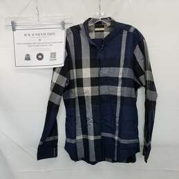 AUTHENTICATED Burberry Brit Nova Button Down Long Sleeve Shirt Size XXL