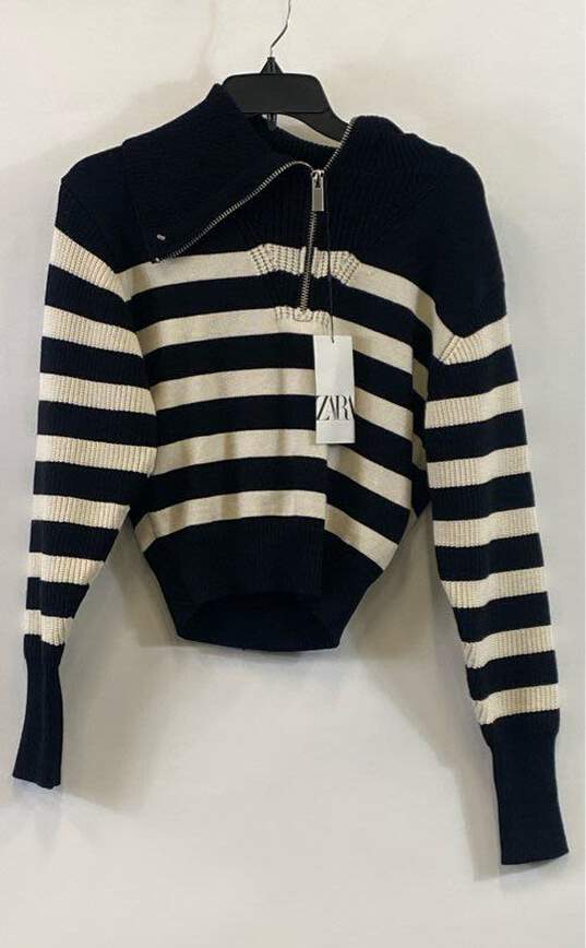 Zara Multicolor Stripe Sweater - Size SM image number 1